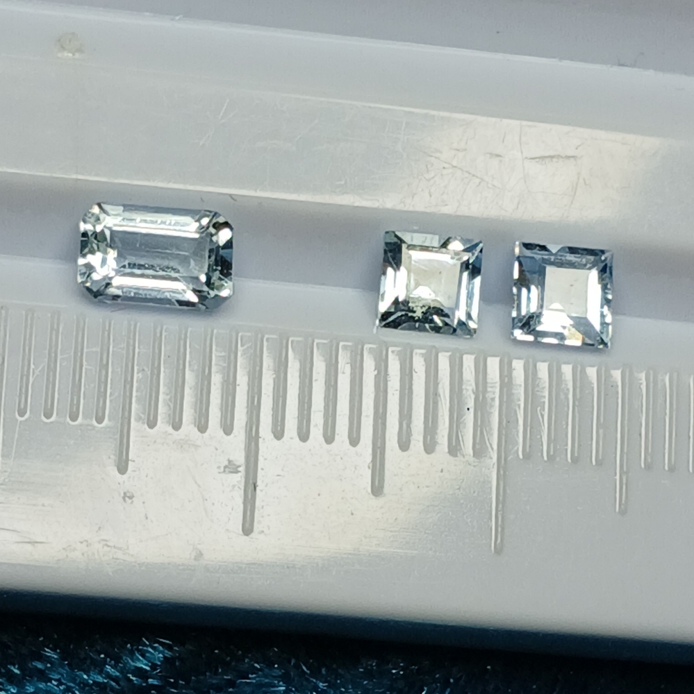 Mixed Set Blue Aquamarine Gemstone